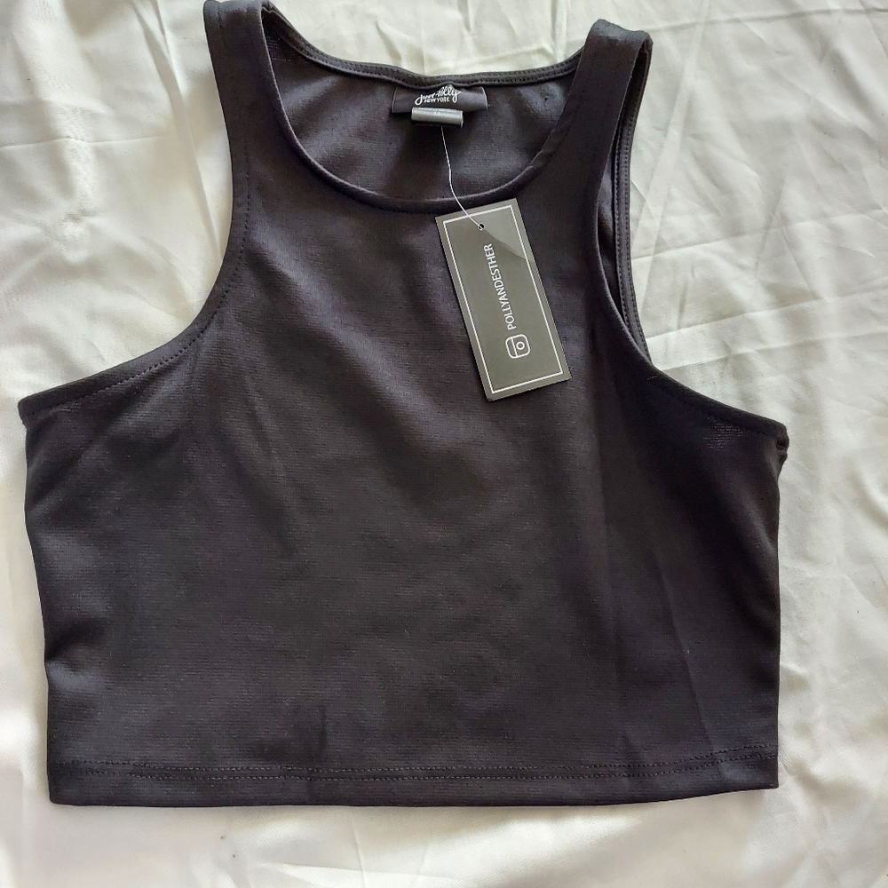 Black crop top